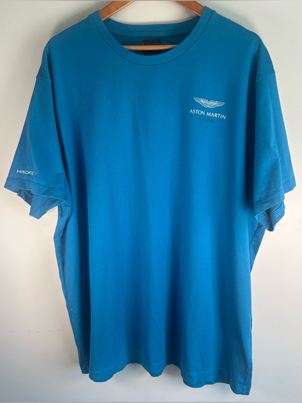 Aston Martin Racing Hackett Men’s T-shirt 3XL Teal AMR Graphic Tee Motorsport
